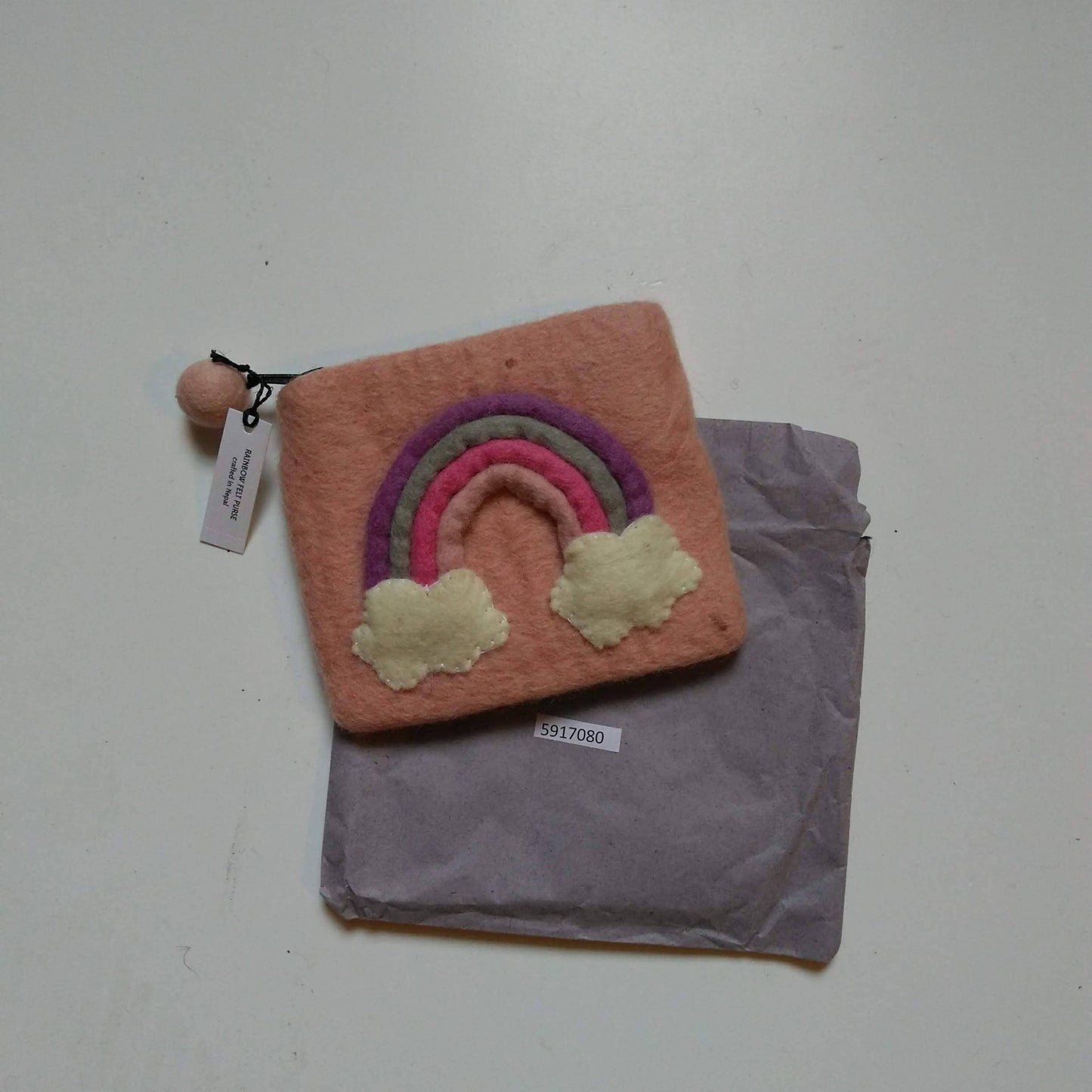 * Rainbow Felt Purse - Recetas Fair Trade