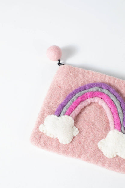 * Rainbow Felt Purse - Recetas Fair Trade