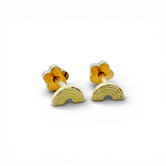 Rainbow Tiny Stud Earrings - Recetas Fair Trade