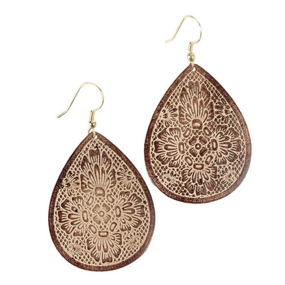 Regal Teardrop Earrings - Recetas Fair Trade