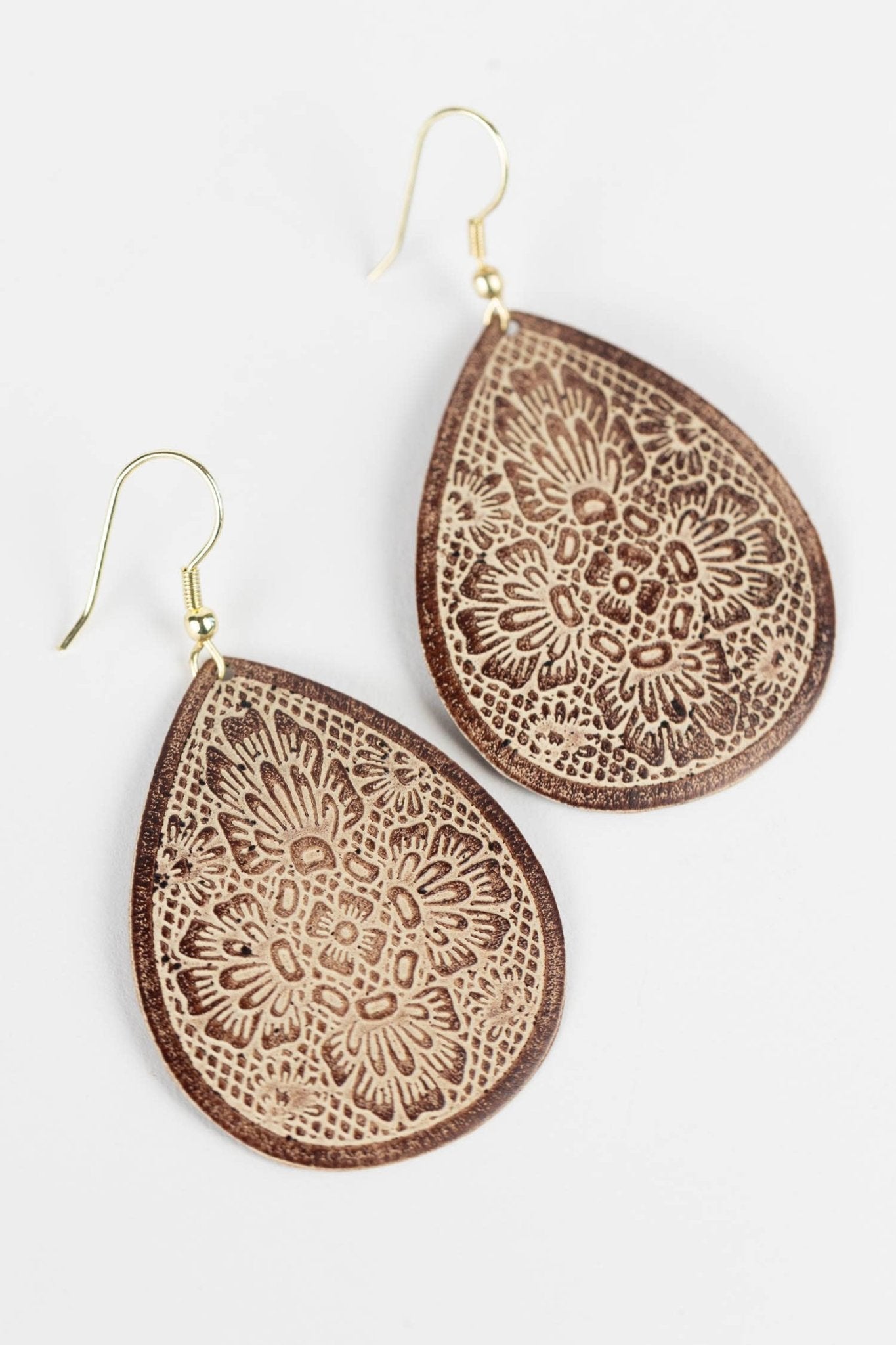 Regal Teardrop Earrings - Recetas Fair Trade