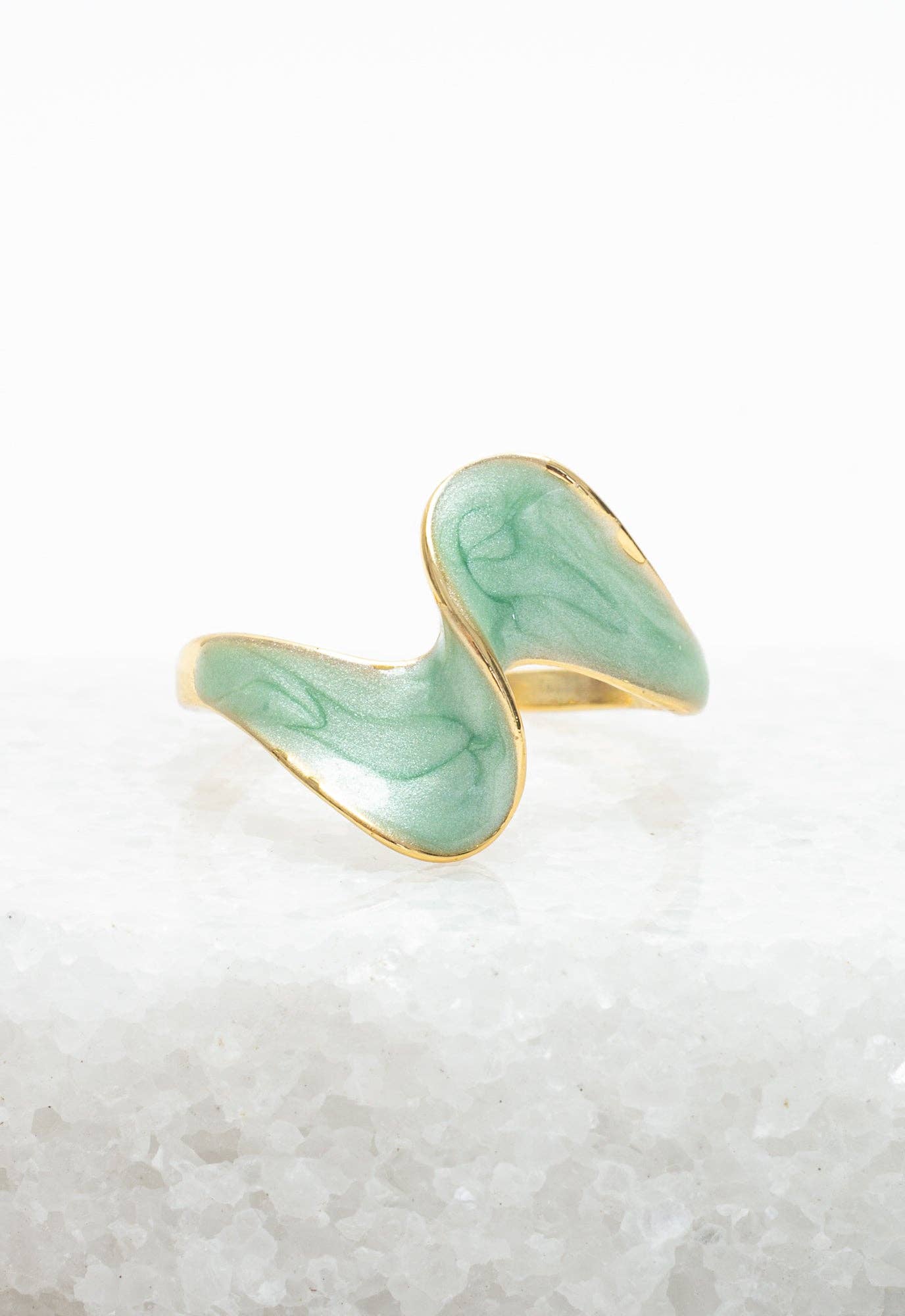 Ribbon of Light Ring in Mint - Recetas Fair Trade