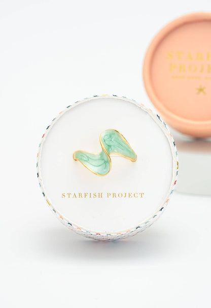 Ribbon of Light Ring in Mint - Recetas Fair Trade