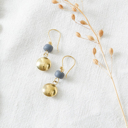 River Earrings Blue - Recetas Fair Trade