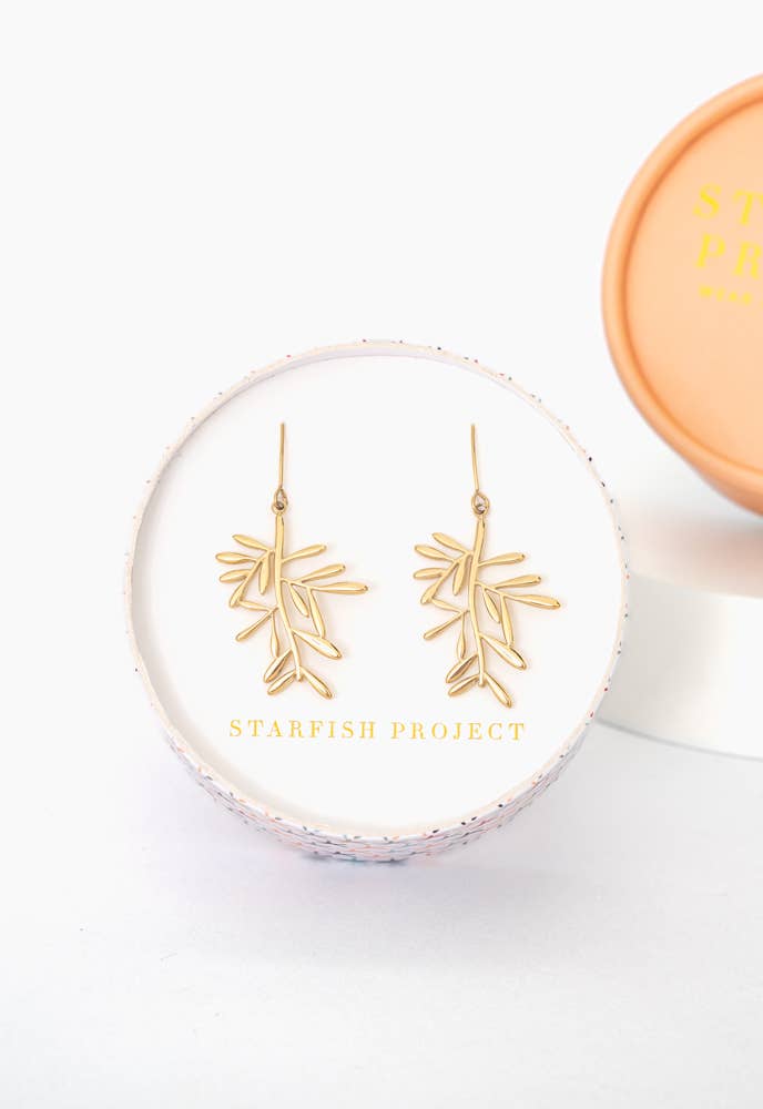 Rooted & Rising Branch Earrings - Recetas Fair Trade