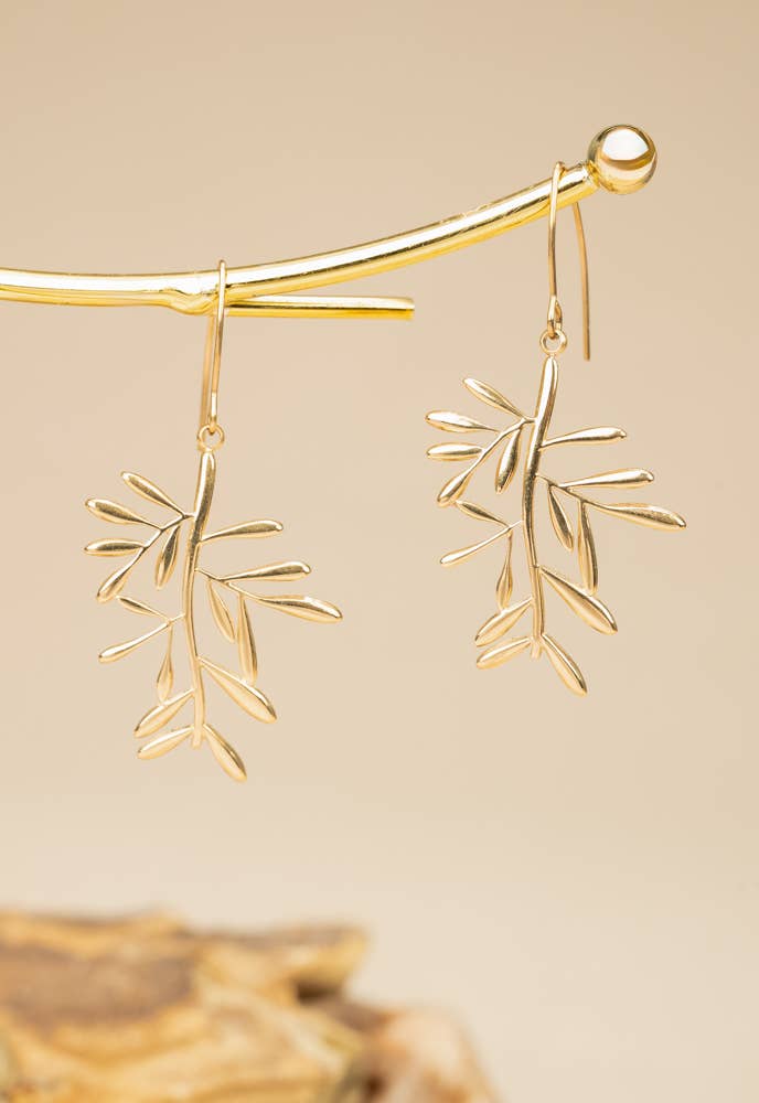 Rooted & Rising Branch Earrings - Recetas Fair Trade