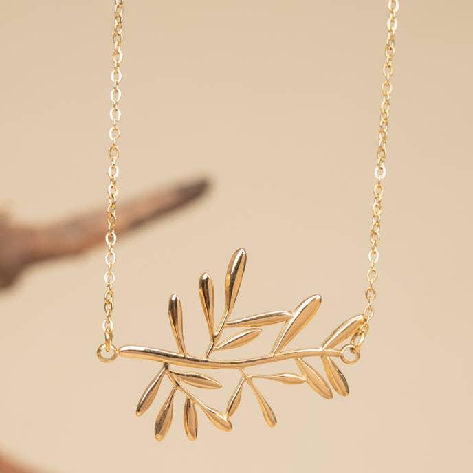 Rooted & Rising Branch Necklace - Recetas Fair Trade