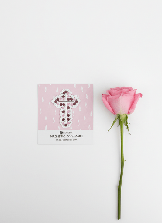 Rose Cross Magnetic Bookmark - Recetas Fair Trade
