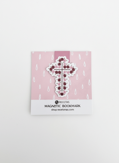 Rose Cross Magnetic Bookmark - Recetas Fair Trade