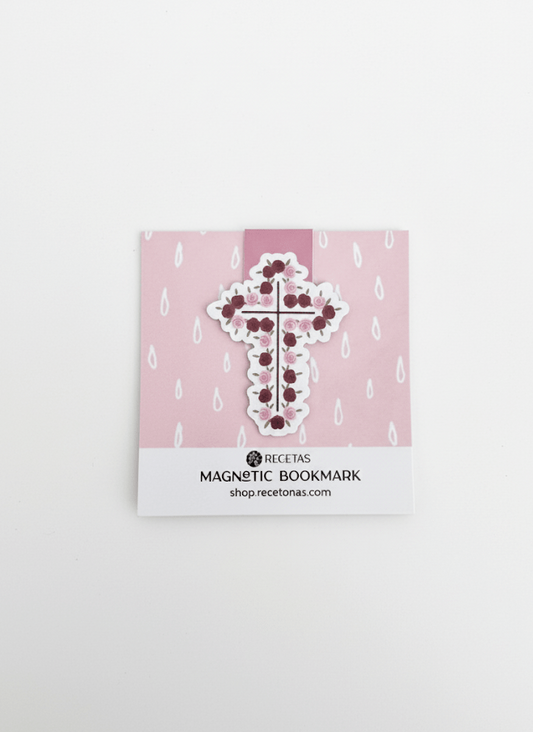 Rose Cross Magnetic Bookmark - Recetas Fair Trade