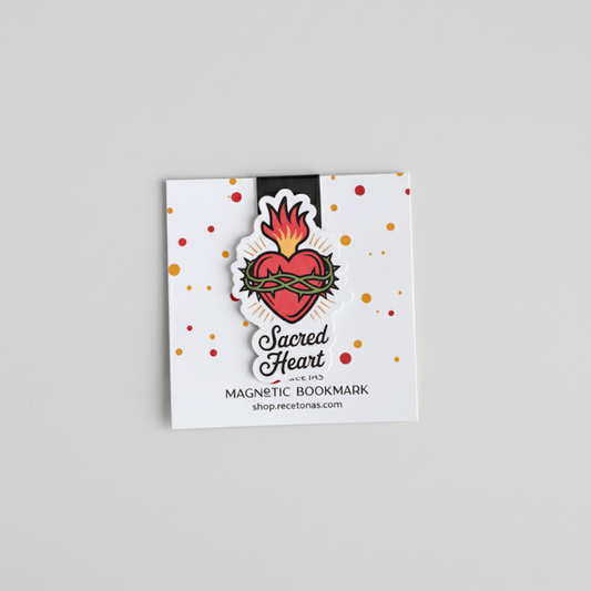 Sacred Heart Magnetic Bookmark - Recetas Fair Trade