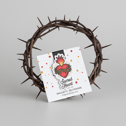 Sacred Heart Magnetic Bookmark - Recetas Fair Trade