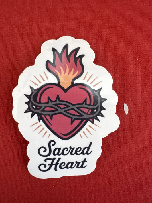 Sacred Heart Sticker - Recetas Fair Trade