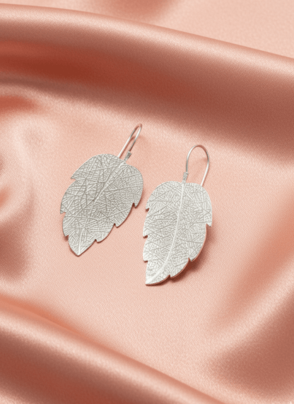 🌿 Sacred Leaf Earrings - Recetas Fair Trade