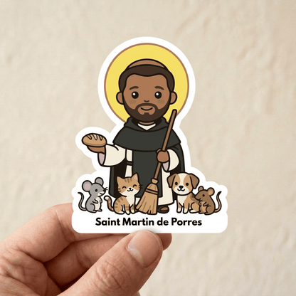 Saint Martin de Porres Kids Sticker - Recetas Fair Trade