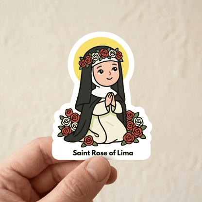 Saint Rose of Lima Kids Sticker - Recetas Fair Trade