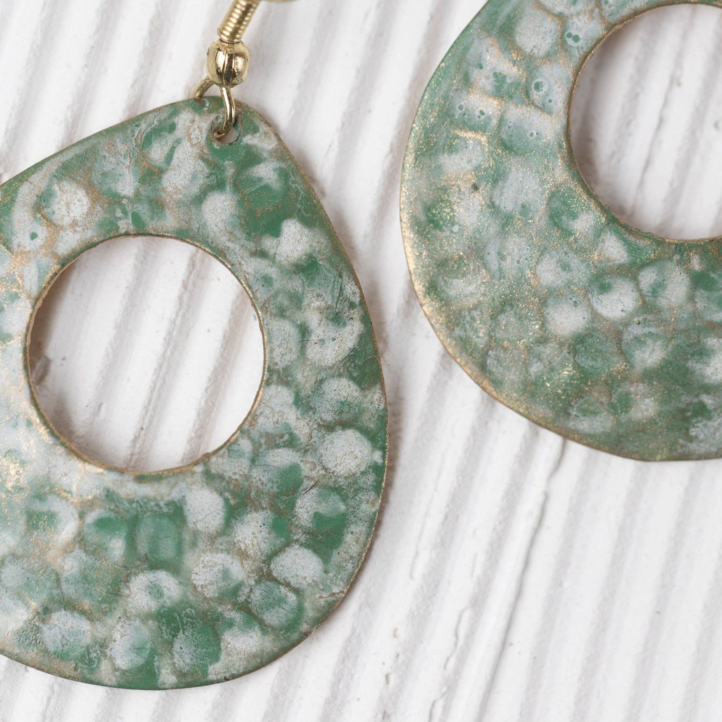 Satya Hammered Teardrop Earrings - Recetas Fair Trade