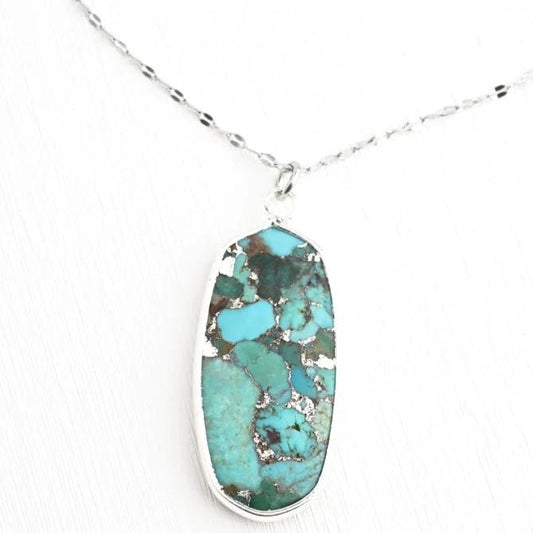 Sea Sparkle Turquoise Necklace - Recetas Fair Trade