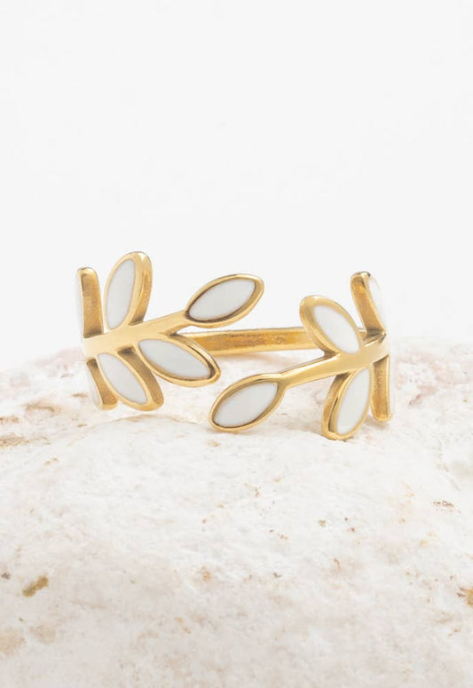 Seeds of Hope Ring in Ivory - Recetas Fair Trade