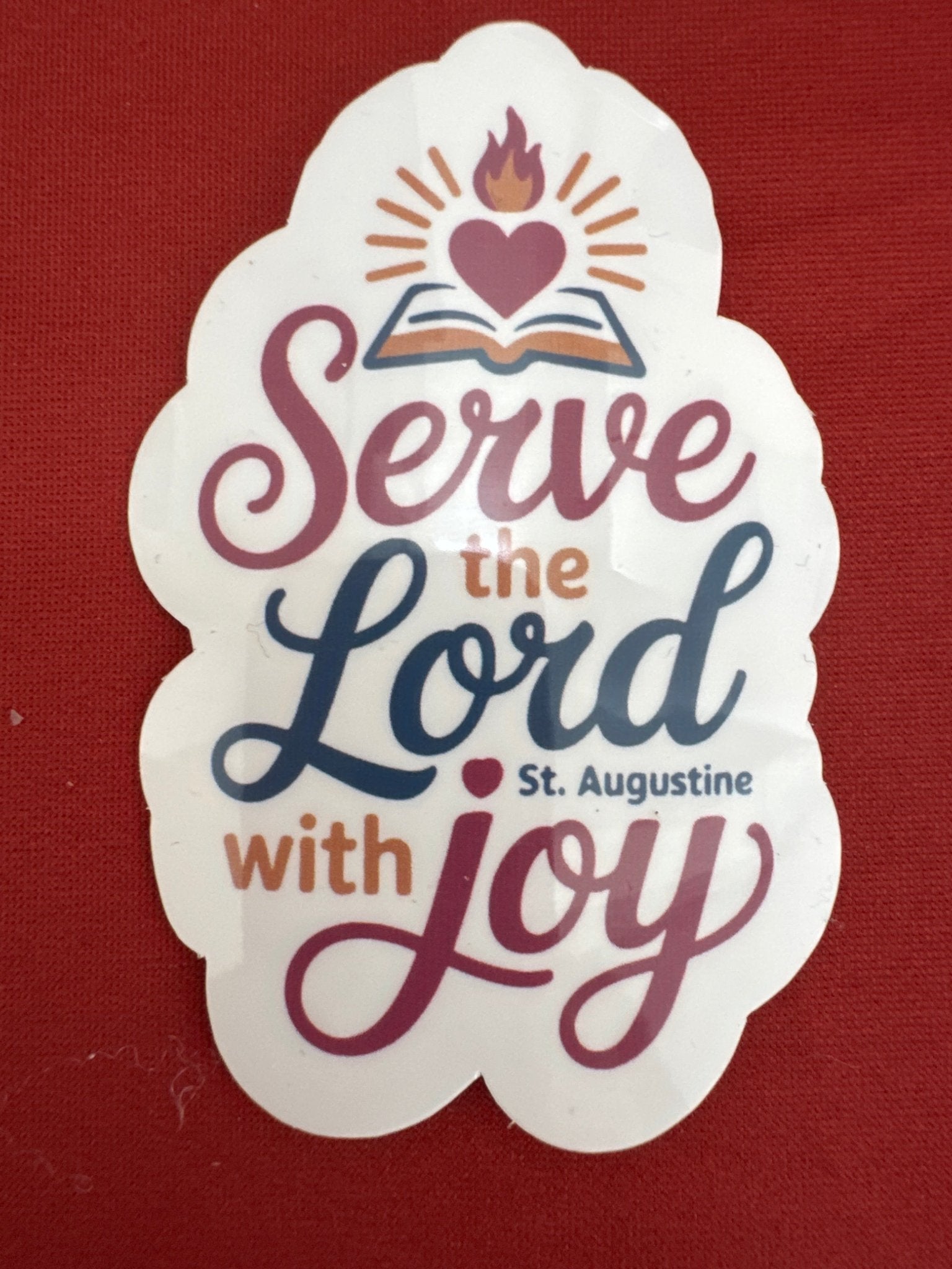 Serve the Lord with Joy Sticker - Recetas Fair Trade