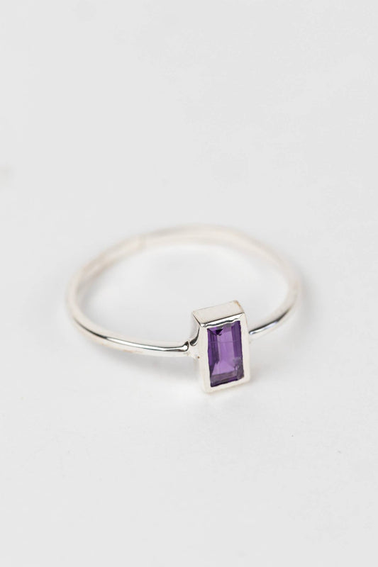 Silver Amethyst Ring - Recetas Fair Trade