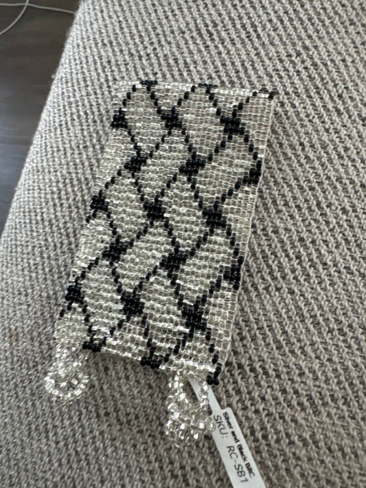Silver and Black Bracelet - Recetas Fair Trade