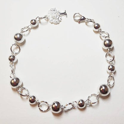 Silver Beaded Motif Charm Bracelets - Recetas Fair Trade