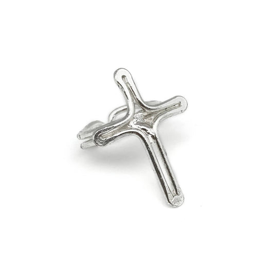 Silver Plated Adjustable Ring - Cross - Recetas Fair Trade