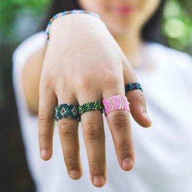 Small Beaded Ring - Recetas Fair Trade