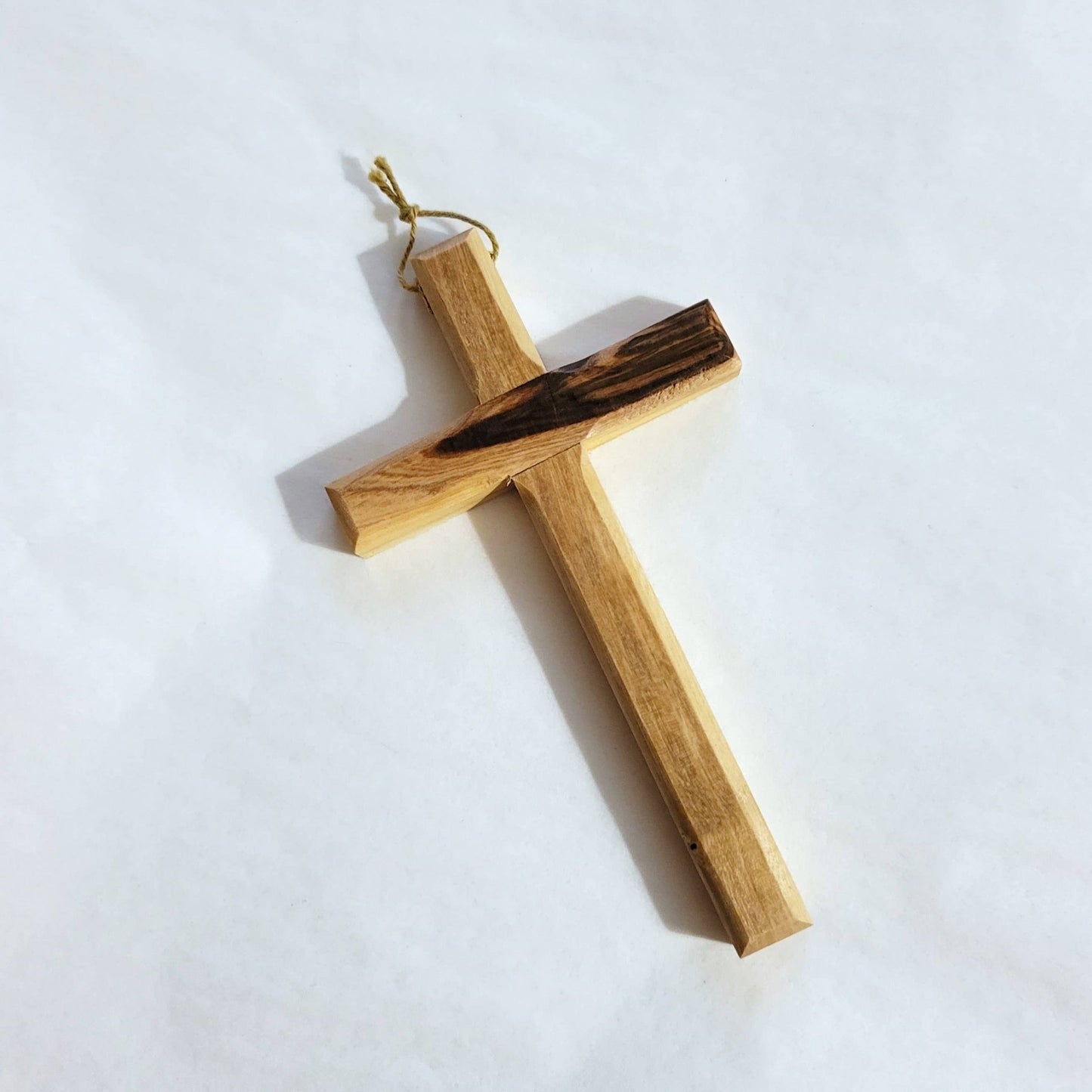 Small Carved Olive Wood Cross - Recetas Fair Trade