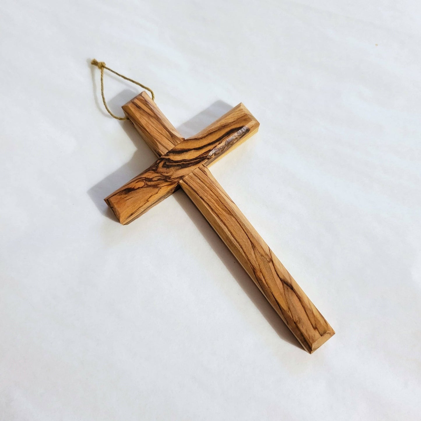 Small Carved Olive Wood Cross - Recetas Fair Trade