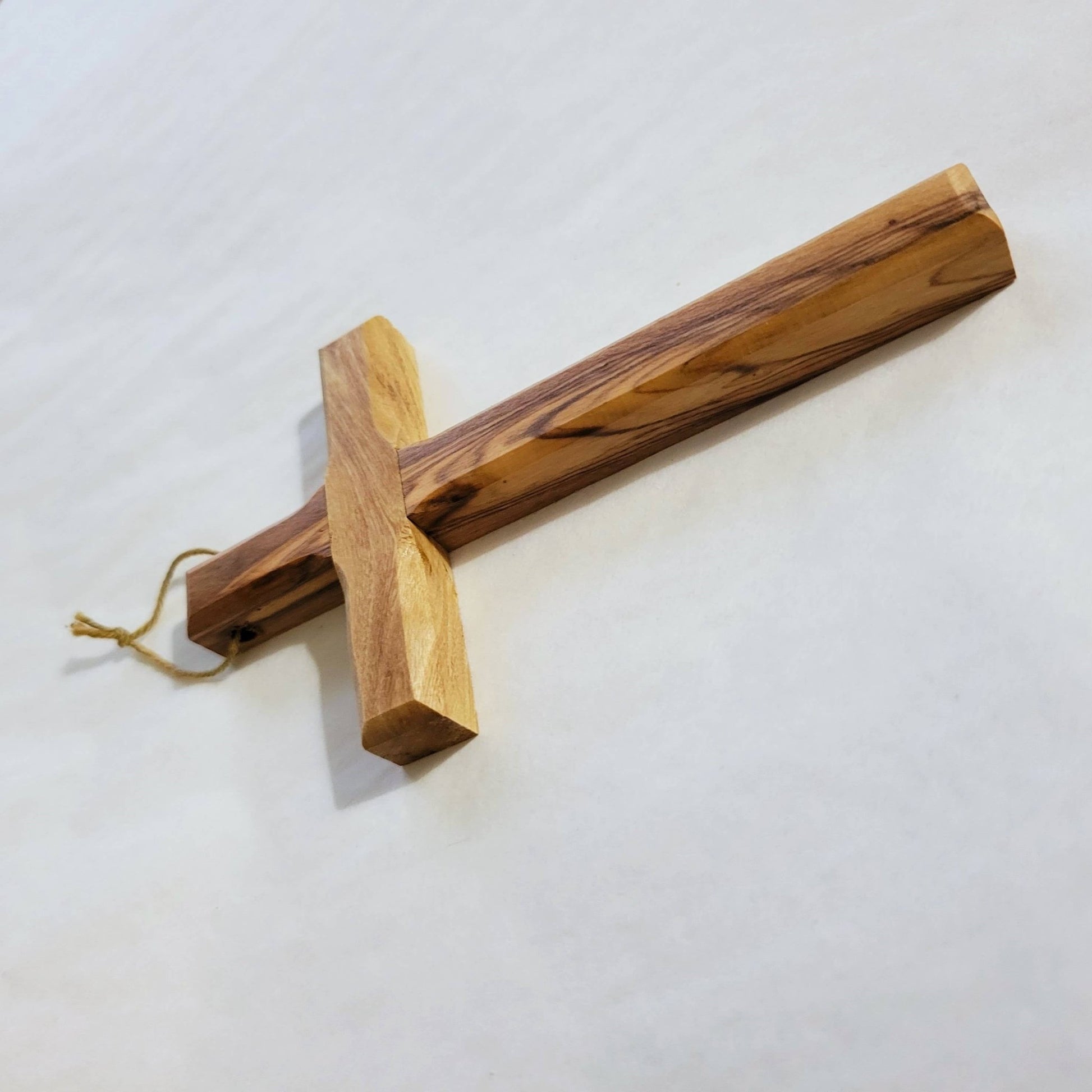 Small Carved Olive Wood Cross - Recetas Fair Trade