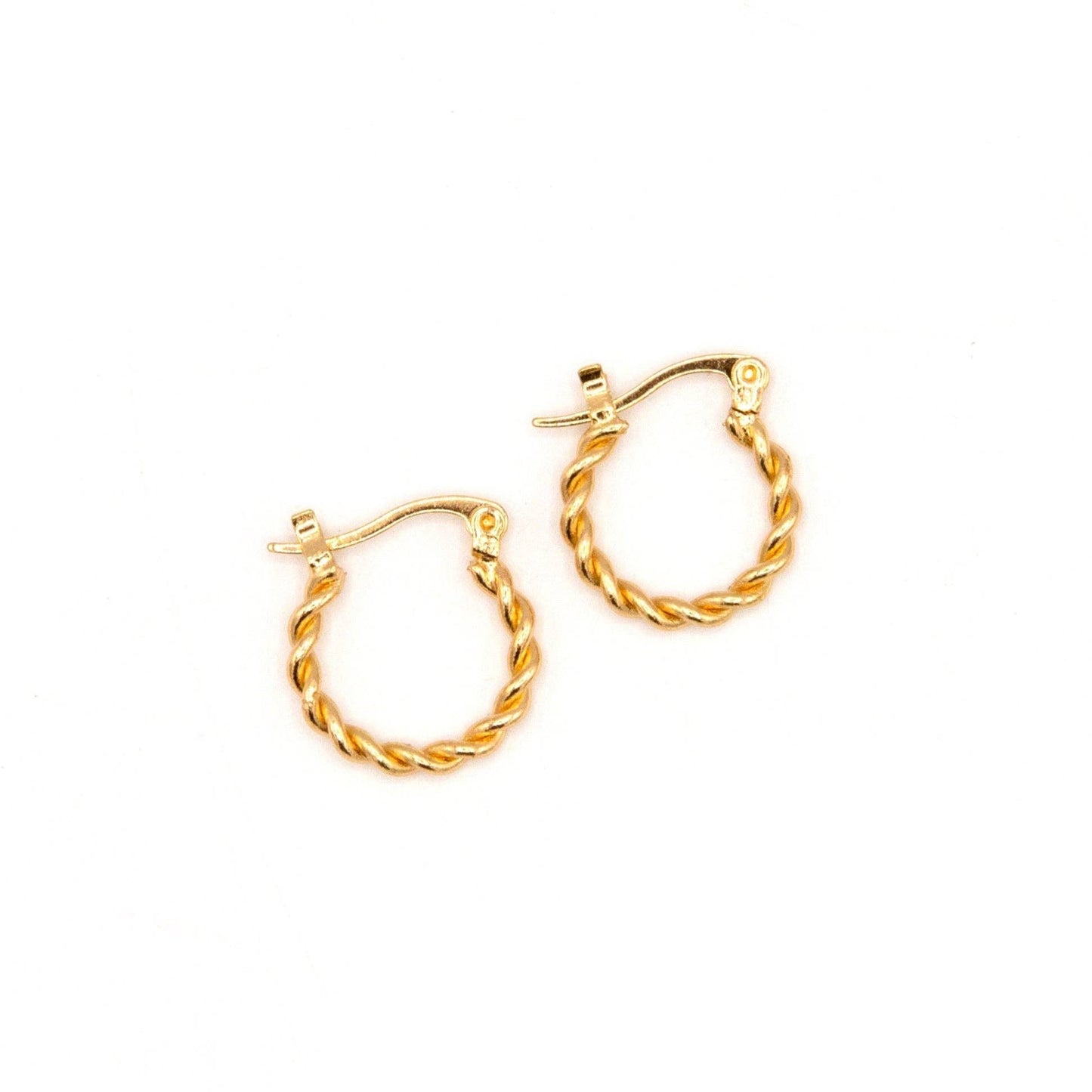 Small Twist Hoop Earrings - Recetas Fair Trade