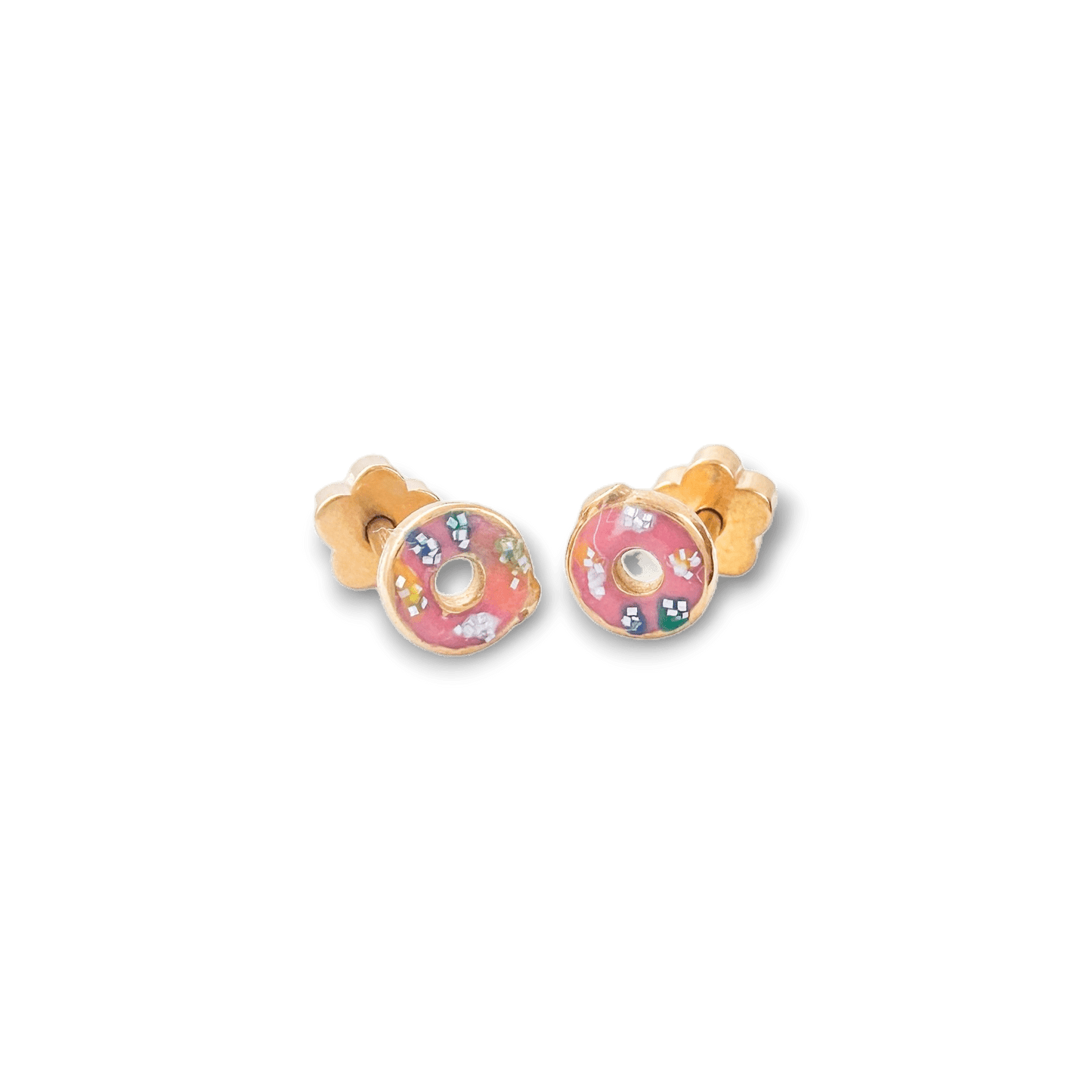 Sprinkle Donuts Tiny Stud Earrings - Recetas Fair Trade