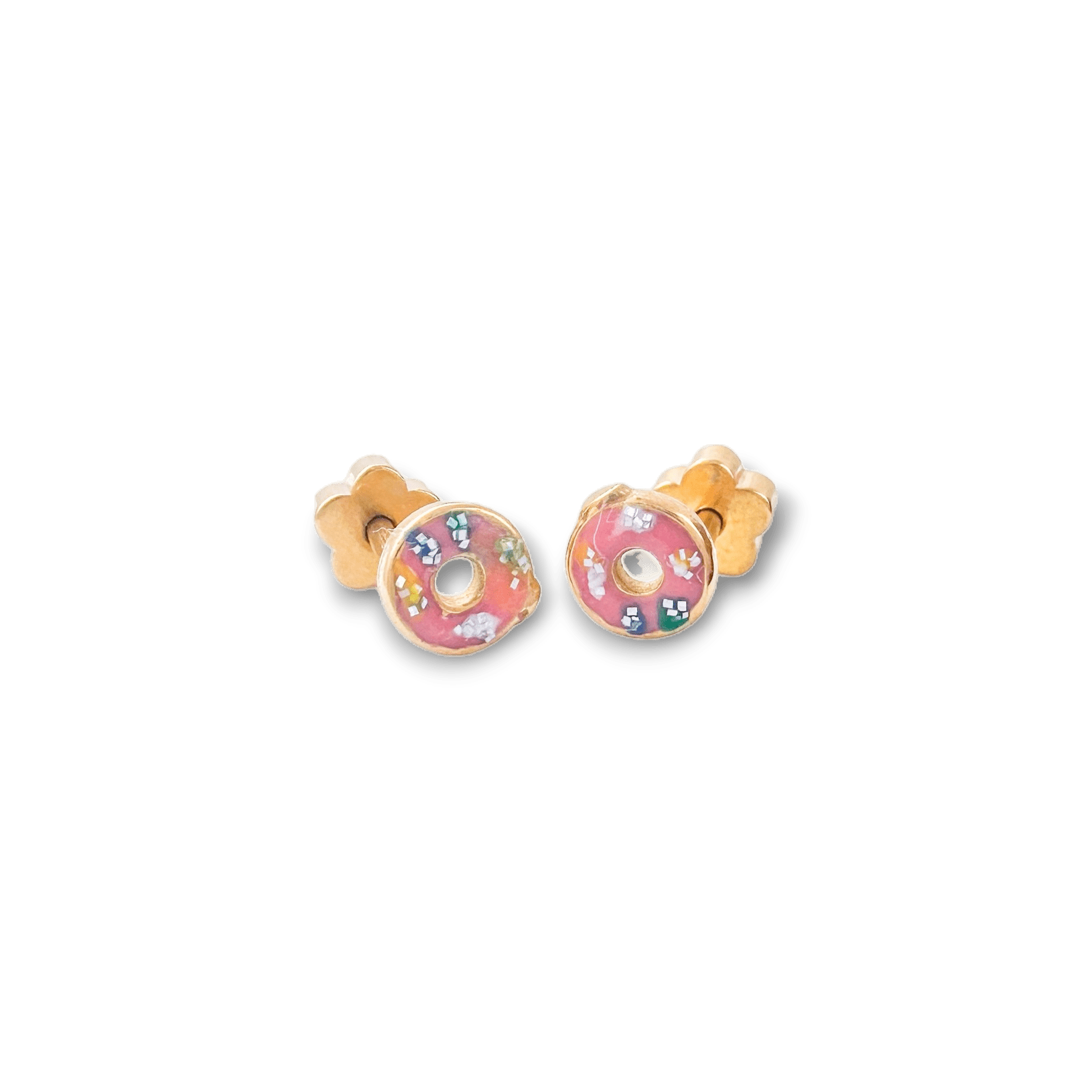 Sprinkle Donuts Tiny Stud Earrings - Recetas Fair Trade