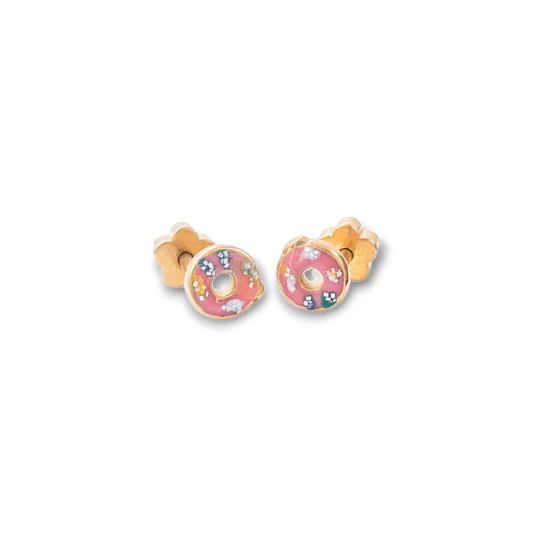 Sprinkle Donuts Tiny Stud Earrings - Recetas Fair Trade