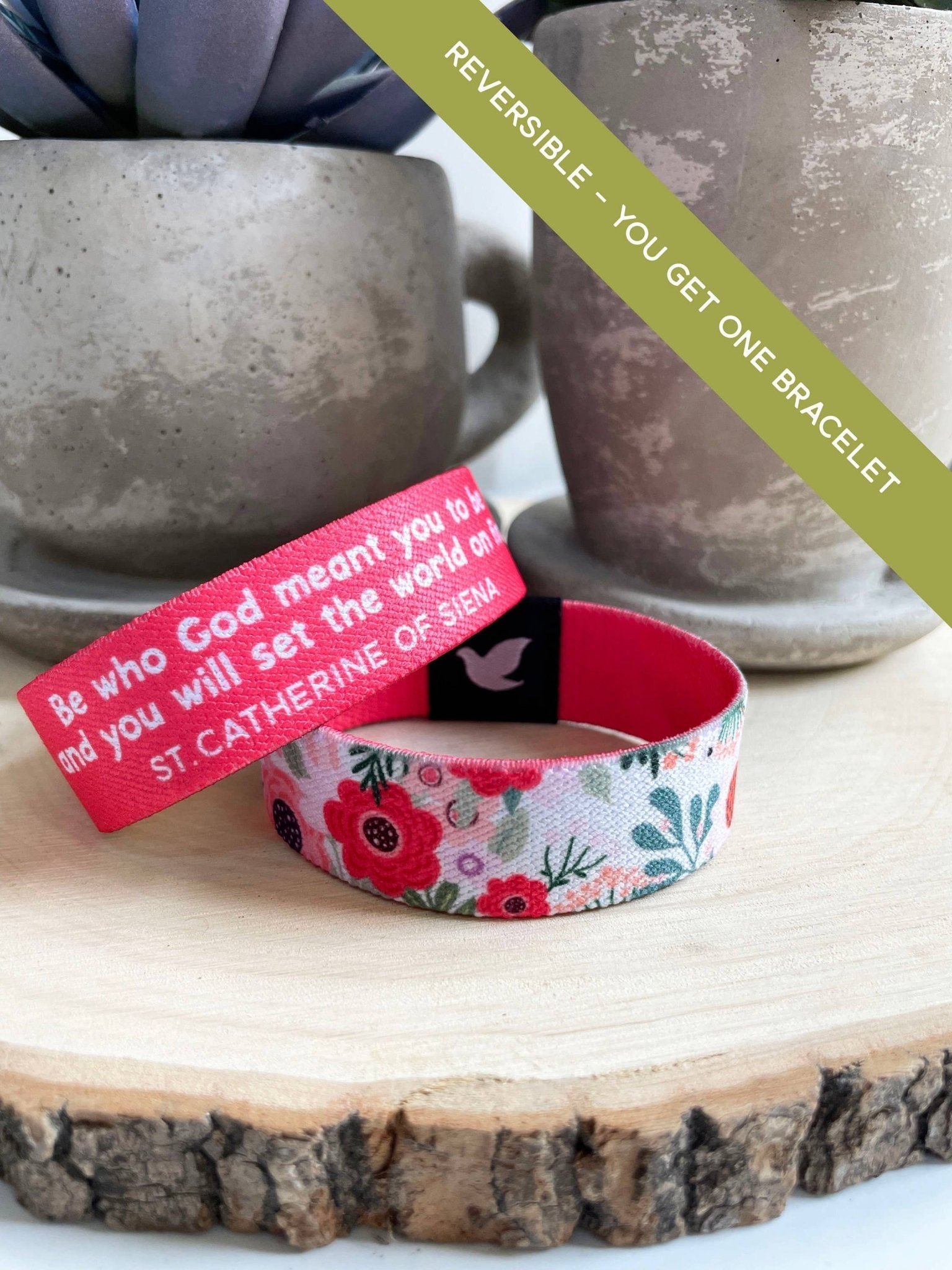 St. Catherine of Siena Reversible Bracelet - Recetas Fair Trade