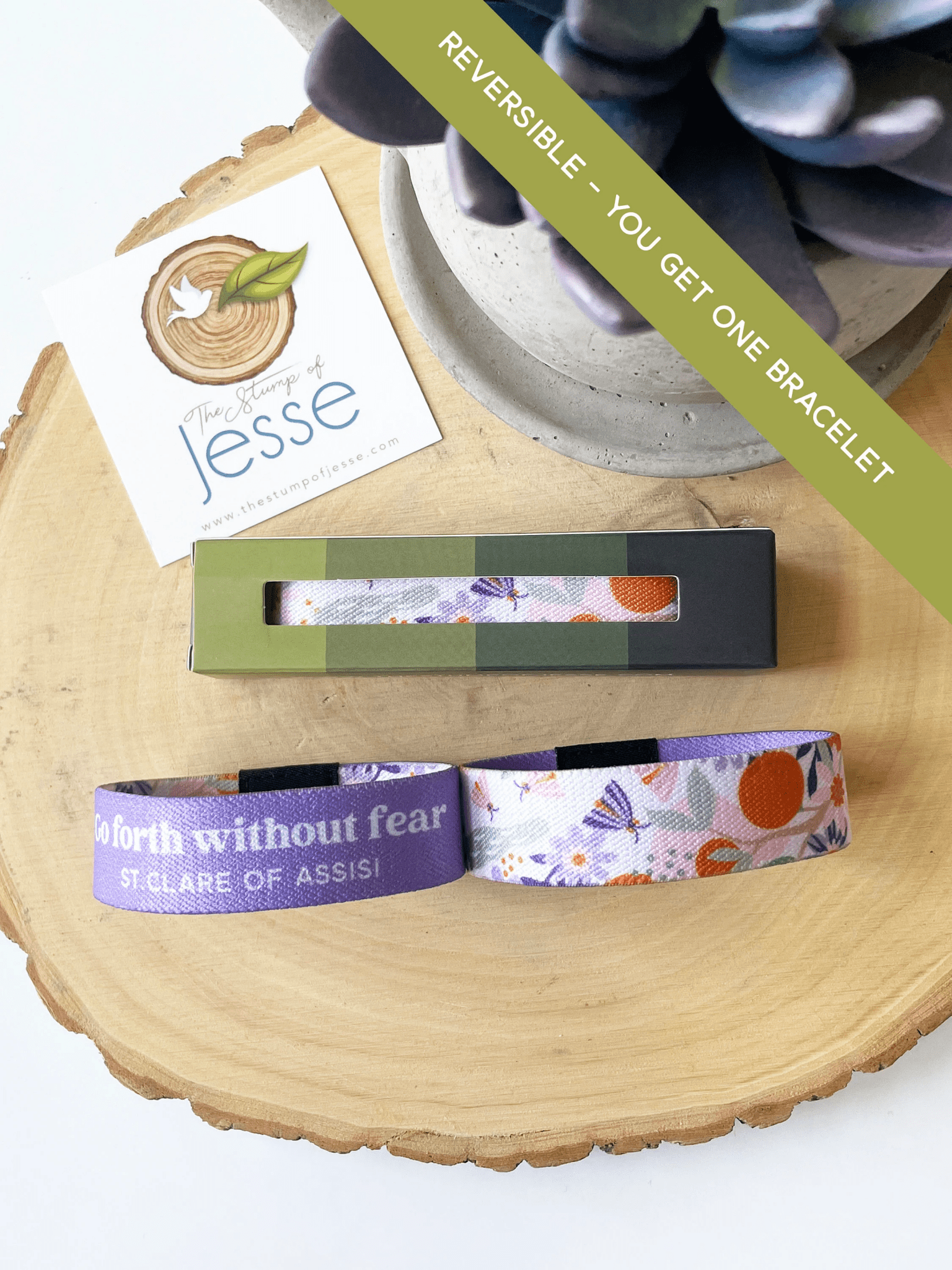 St. Clare of Assisi Reversible Bracelet - Recetas Fair Trade