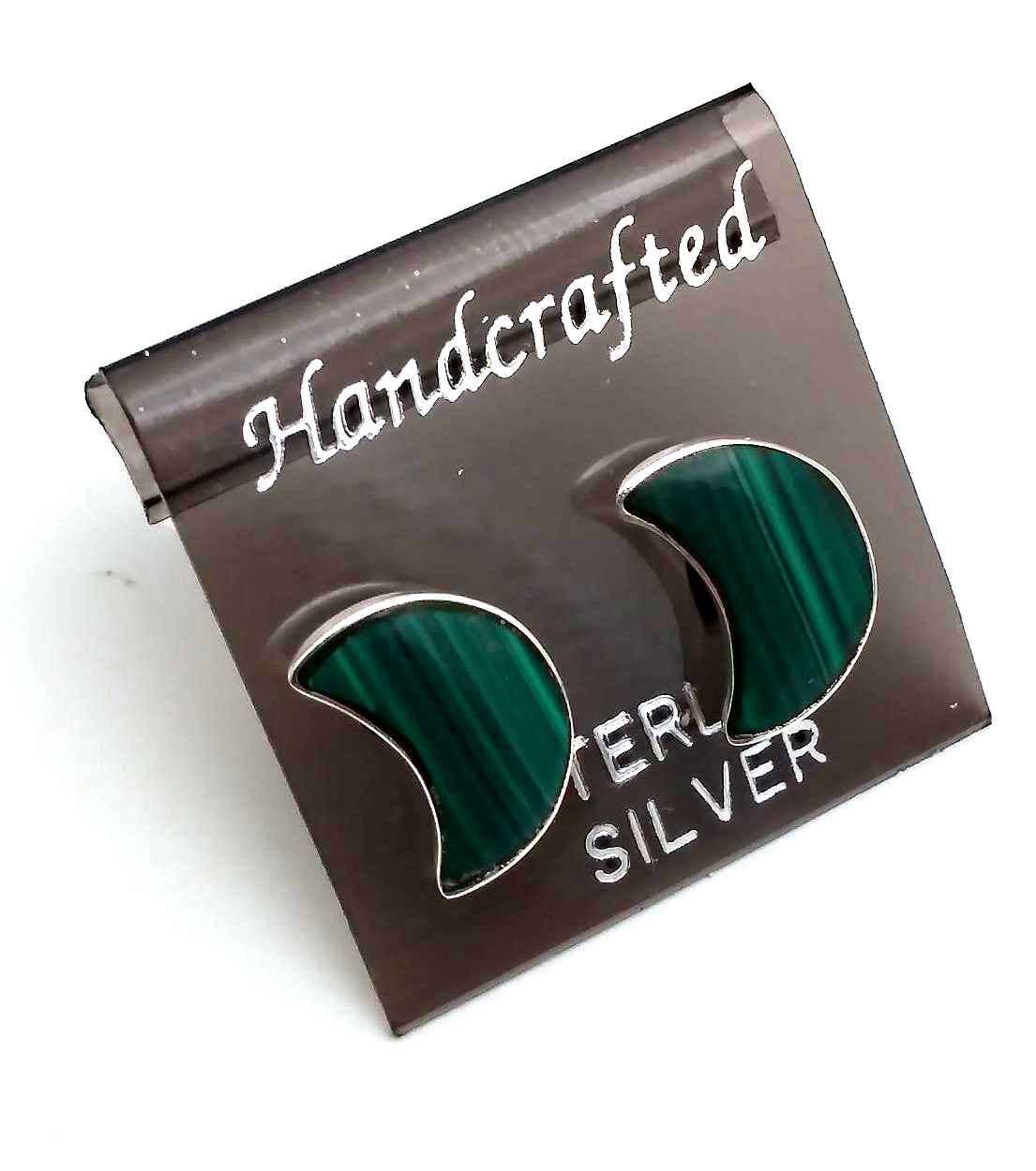 Sterling Silver .925 Luna Post Earrings - Recetas Fair Trade