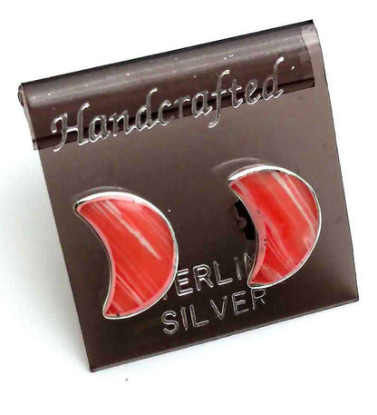 Sterling Silver .925 Luna Post Earrings - Recetas Fair Trade