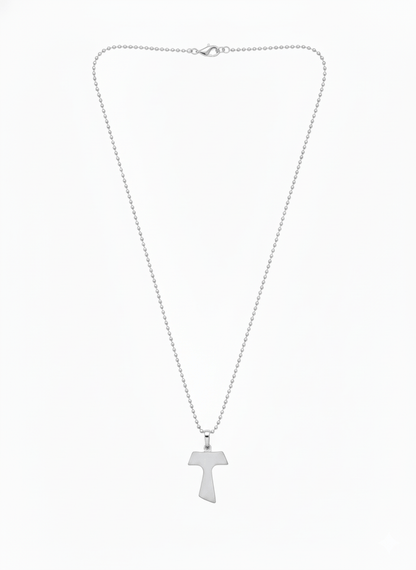 Sterling Silver Tau Cross Necklace - Recetas Fair Trade