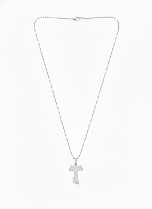 Sterling Silver Tau Cross Necklace - Recetas Fair Trade