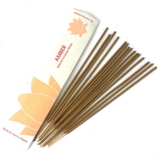 Stick Incense, Amber -10 Stick Pack - Recetas Fair Trade