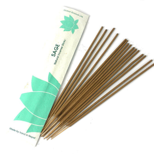 Stick Incense, Sage -10 Stick Pack - Recetas Fair Trade