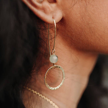 Stone Drop Earrings - Recetas Fair Trade