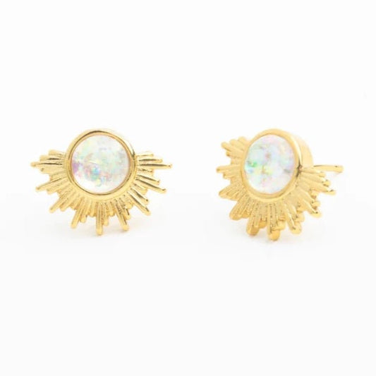 Sunbeam Opal Studs - Recetas Fair Trade