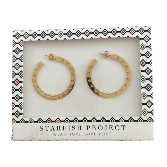 Sunrise Gold Hoops - Recetas Fair Trade