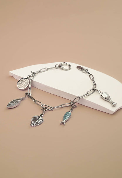 The Chosen Charm Bracelet - Silver - Recetas Fair Trade
