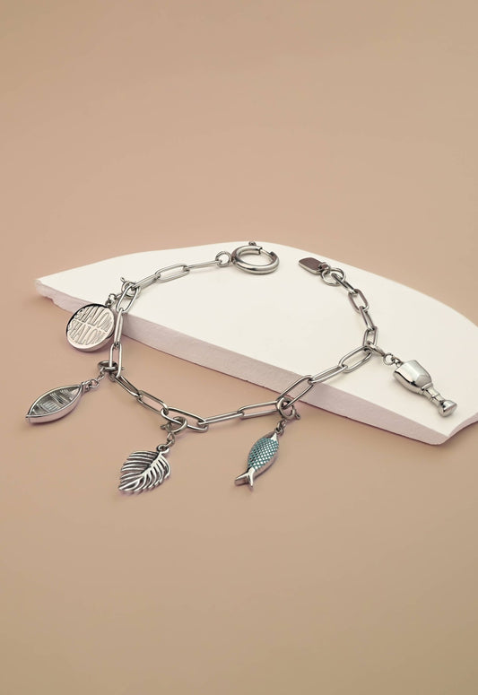 The Chosen Charm Bracelet - Silver - Recetas Fair Trade