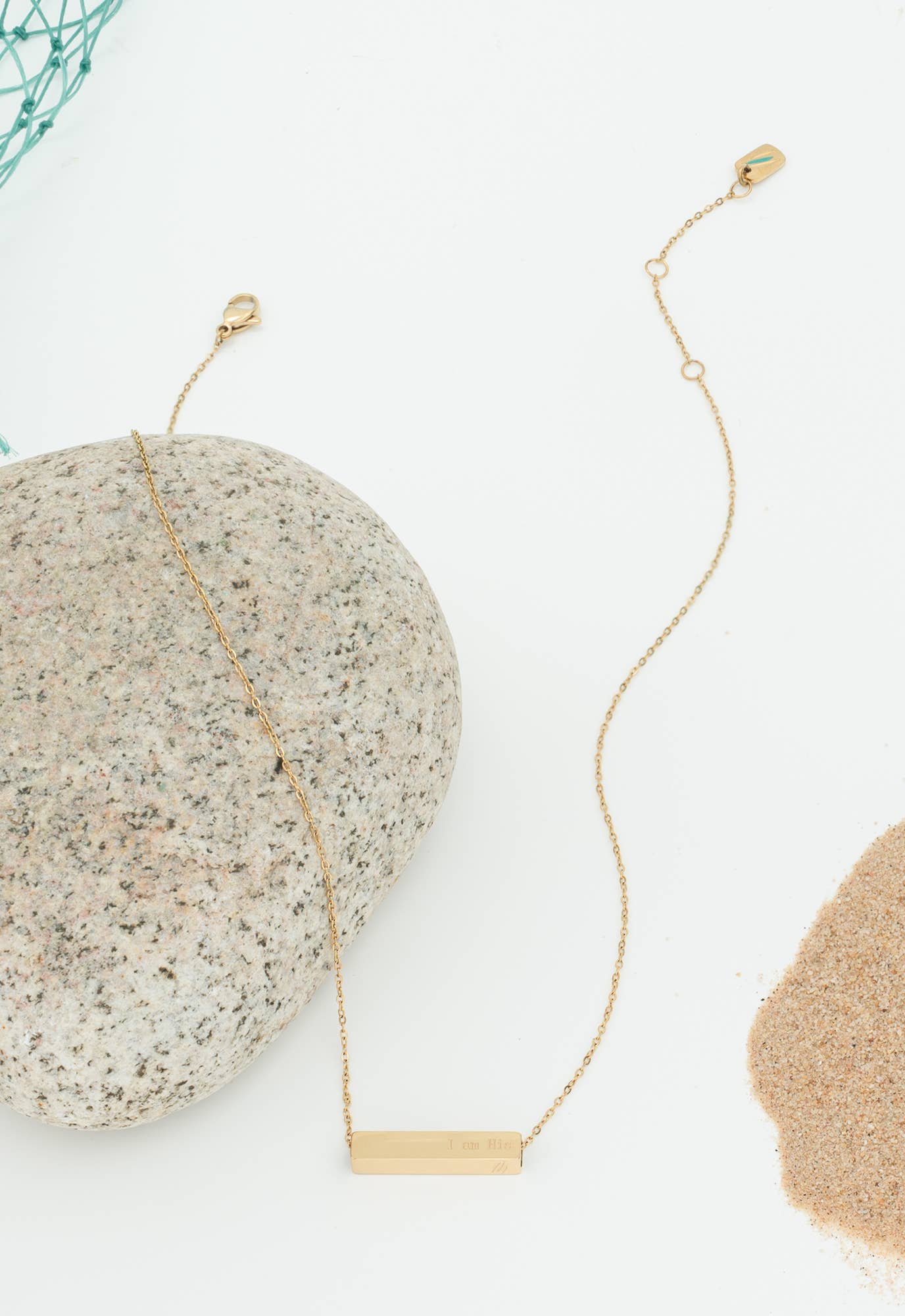 The Chosen Four - Sided Necklace Gold - Recetas Fair Trade